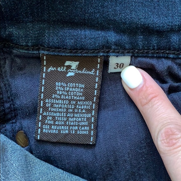 7 For All Mankind Size 30 Skinny Bootcut Jeans - Picture 8 of 8